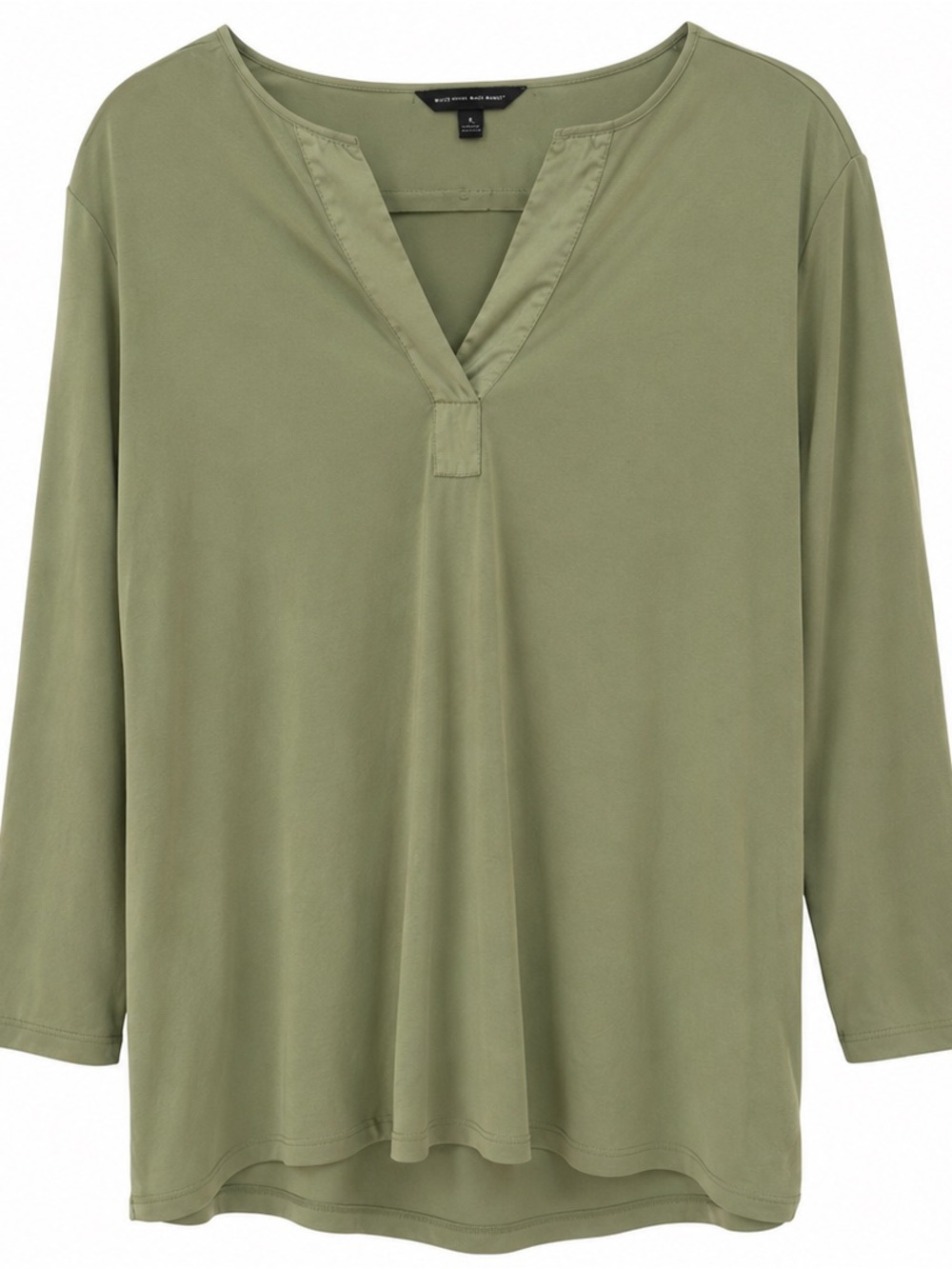 Banana Republic Olive Green V-Neck Top